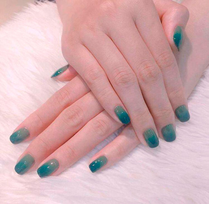 Những khuôn mẫu nail blue color ngọc đẹp mắt mắt