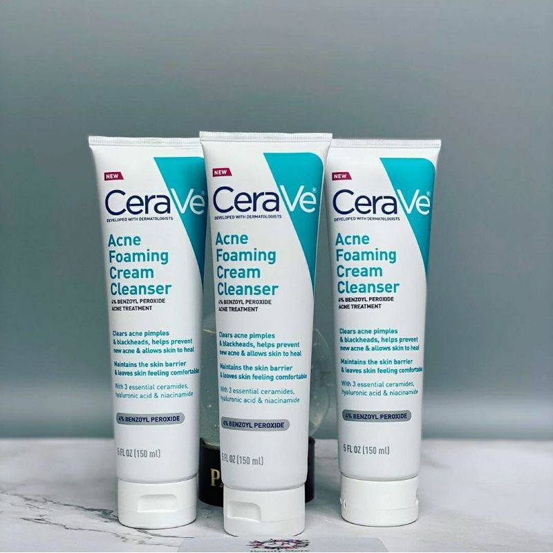 Sữa rửa mặt Cerave Acne Foaming Cream Cleanser