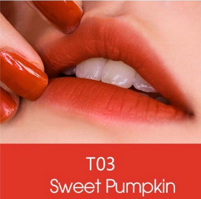 Black Rouge cam đất phiên bản Cotton Lip Color T03 Sweet Pumpkin