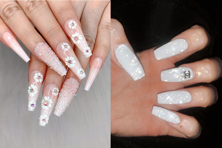 Nail white color thanh lịch chảnh