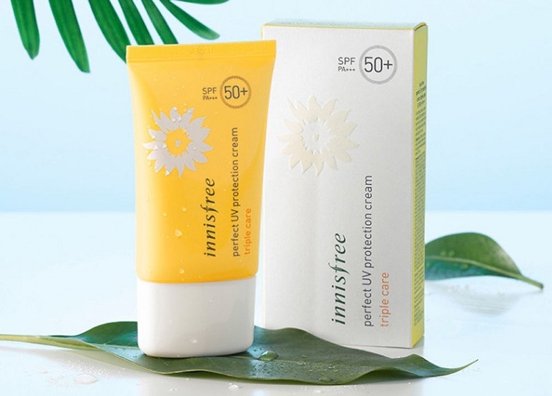 1. Kem chống nắng tốt cho da nám Innisfree Perfect UV Protection Cream Triple Care