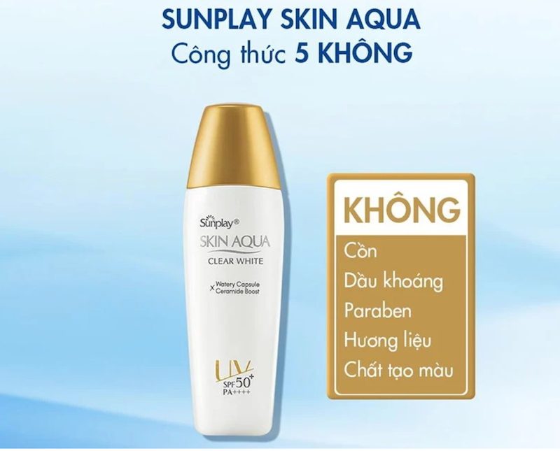 3. Kem chống nắng Sunplay Skin Aqua Clear White SPF50+ PA++++