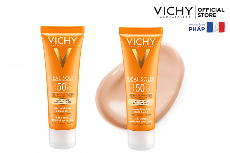 Kem chống nắng nâng tone cho da dầu Vichy