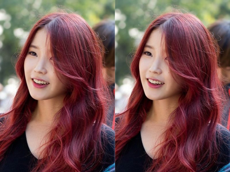 Màu tóc nâu đỏ